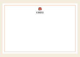 กรอบส้ม Cozxy Sunrise