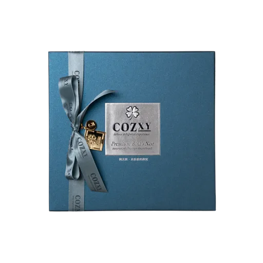กล่องของขวัญ รังนกแท้พรีเมี่ยม 12 ขวด สูตร หวานน้อย - COZXY Product Image