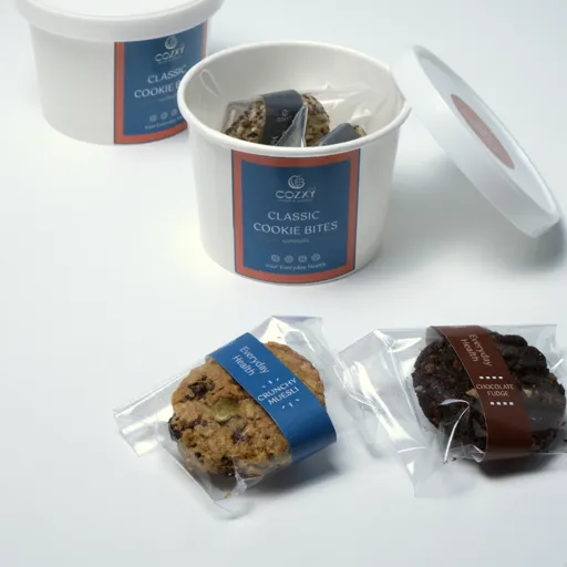 Classic Cookie Bites Cup เซ็ตคุกกี้ธัญพืช 45g x 5 กระปุก - Cozxy | Health Product Image