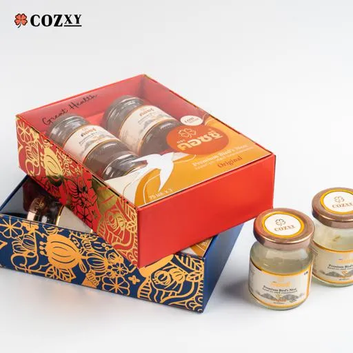 กล่องของขวัญ รังนกแท้พรีเมี่ยม 3 ขวด - แดง Ruby - COZXY Product Image