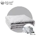 ผ้าห่มถ่วงน้ำหนัก Weighted Blanket (น้ำหนัก 6.8 กก.) Standard+ ปลอกผ้าห่ม Bamboo Cooling Cover (สีเงิน Silver) - COZXY Thumbnail