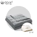 ผ้าห่มถ่วงน้ำหนัก Weighted Blanket (น้ำหนัก 5.4 กก.) Compact + ปลอกผ้าห่ม Bamboo Cooling Cover (สีครีม Ivory) - COZXY Thumbnail